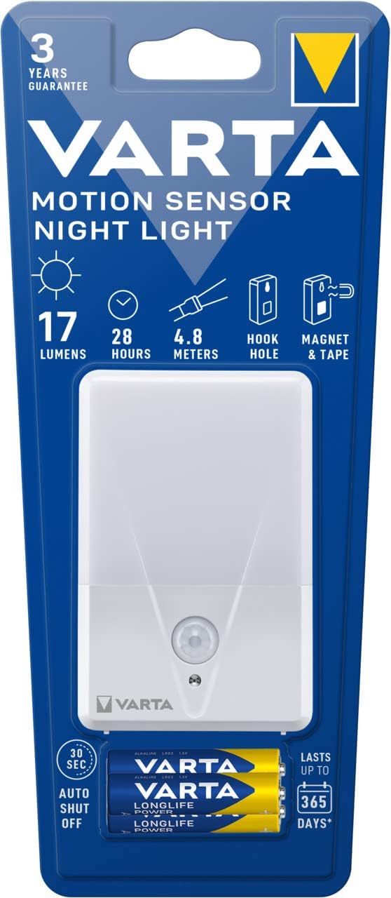 VARTA Hareket Sensörlü Led Gece Lambası 3xAAA (16624101421)