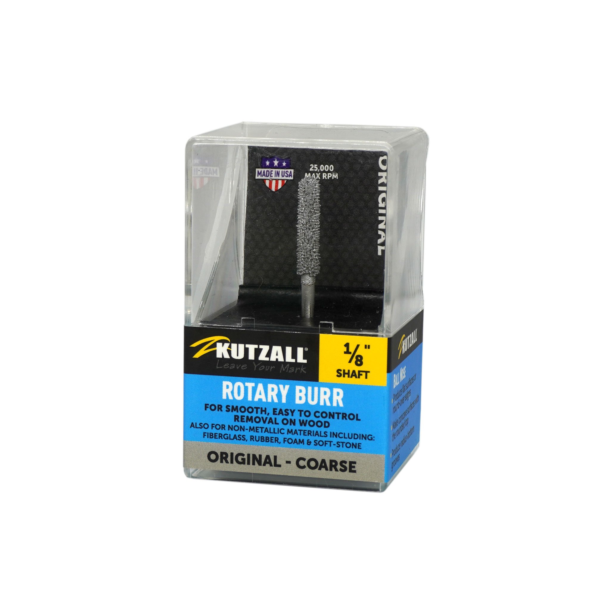 KUTZALL BN-18-E Kalın Diş Oval Başlı Törpü (3.1 mm Sap)