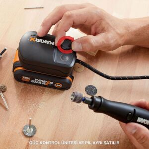 WORX WA7160 MAKERX 20Volt HUB Devir Ayarlı Adaptör (Akü Dahil