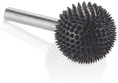 KUTZALL SX-1C Ekstra Kalın Diş Yuvarlak Top Törpü (6.3 mm Sap)