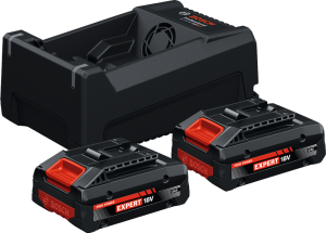 BOSCH Expert EXBA18 Volt 4.0 Ah 2'li Akü Seti Şarj Cihazlı