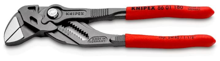 KNIPEX Düz Ağızlı Rekor Fort Pense Buton Ayarlı 180 mm (8601180