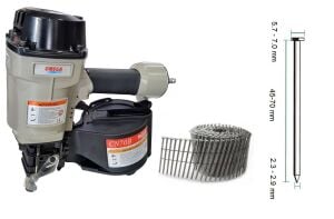 OMEGA MGDCN70B Rulo Çivi Çakma Tabancası (Ahşap Ürünleri ve Paletçiler için)