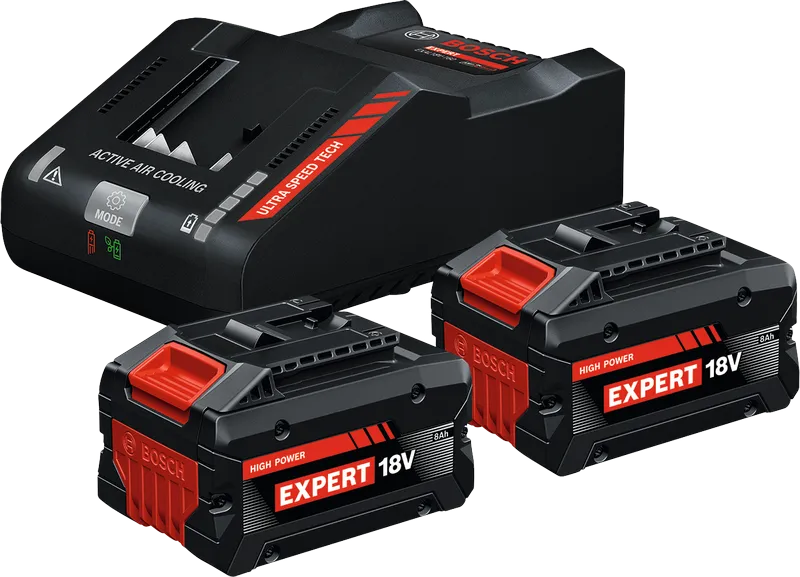 BOSCH Expert EXBA18 Volt 8.0 Ah 2'li Akü Seti Şarj Cihazlı