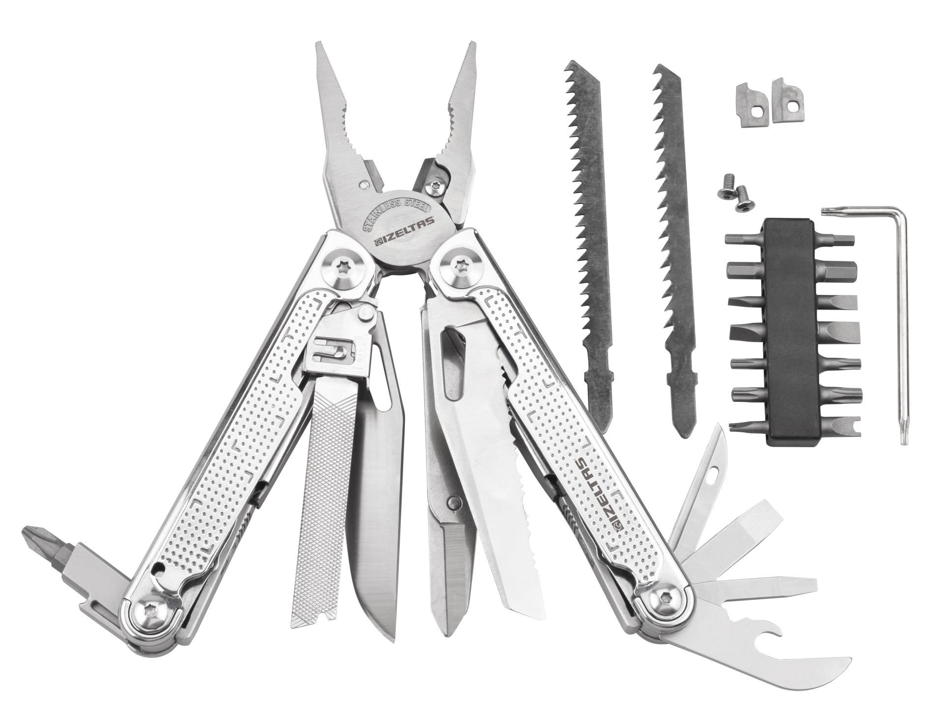 İZELTAŞ Multi Pro Tool 15 Fonksiyonlu Katlanır Multi Pense Seti