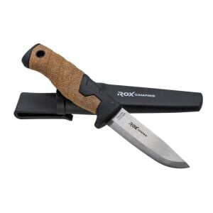ROX CAMPING 0322 Busch Craft Plus Paslanmaz Çelik Kamp Bıçağı (Siyah)