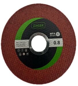 ZIAGER 115x0,8 MM Yüksek Performans Metal-Paslanmaz-Aluminyum Kesme Taşı - Diski