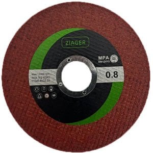 ZIAGER 115x0,8 MM Yüksek Performans İnox Kesme Diski
