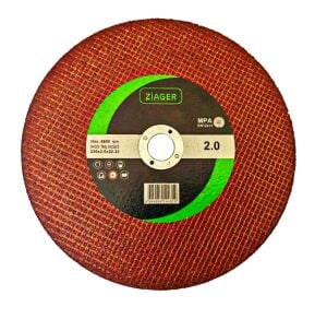 ZIAGER 230x2 mm Yüksek Performans Metal-Paslanmaz Aluminyum-Krom Kesme Taşı-Diski