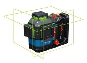 BOSCH EXPERT EXLL 18V-120-33 CG Akülü Yeşil Lazer Terazi 3x360 Derece (Akü ve Şarj Aleti Hariç)