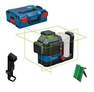 BOSCH EXPERT EXLL 18V-120-33 CG Akülü Yeşil Lazer Terazi 3x360 Derece (Akü ve Şarj Aleti Hariç)