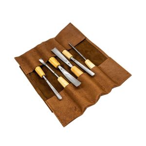 ROX Wood 6 Parça Deri Çantalı Ahşap Oyma Seti (153ROX0126)