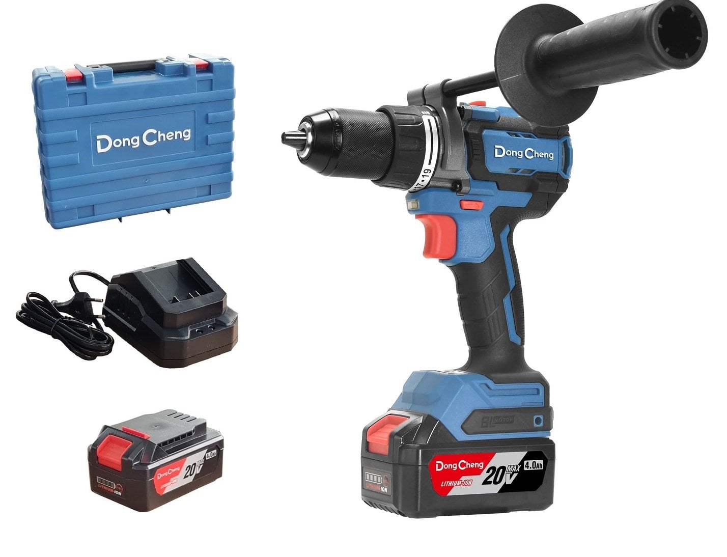 DONG CHENG DCJZ20160i Şarjlı Darbeli Matkap 20 Volt 4 Amper Çİft Akülü