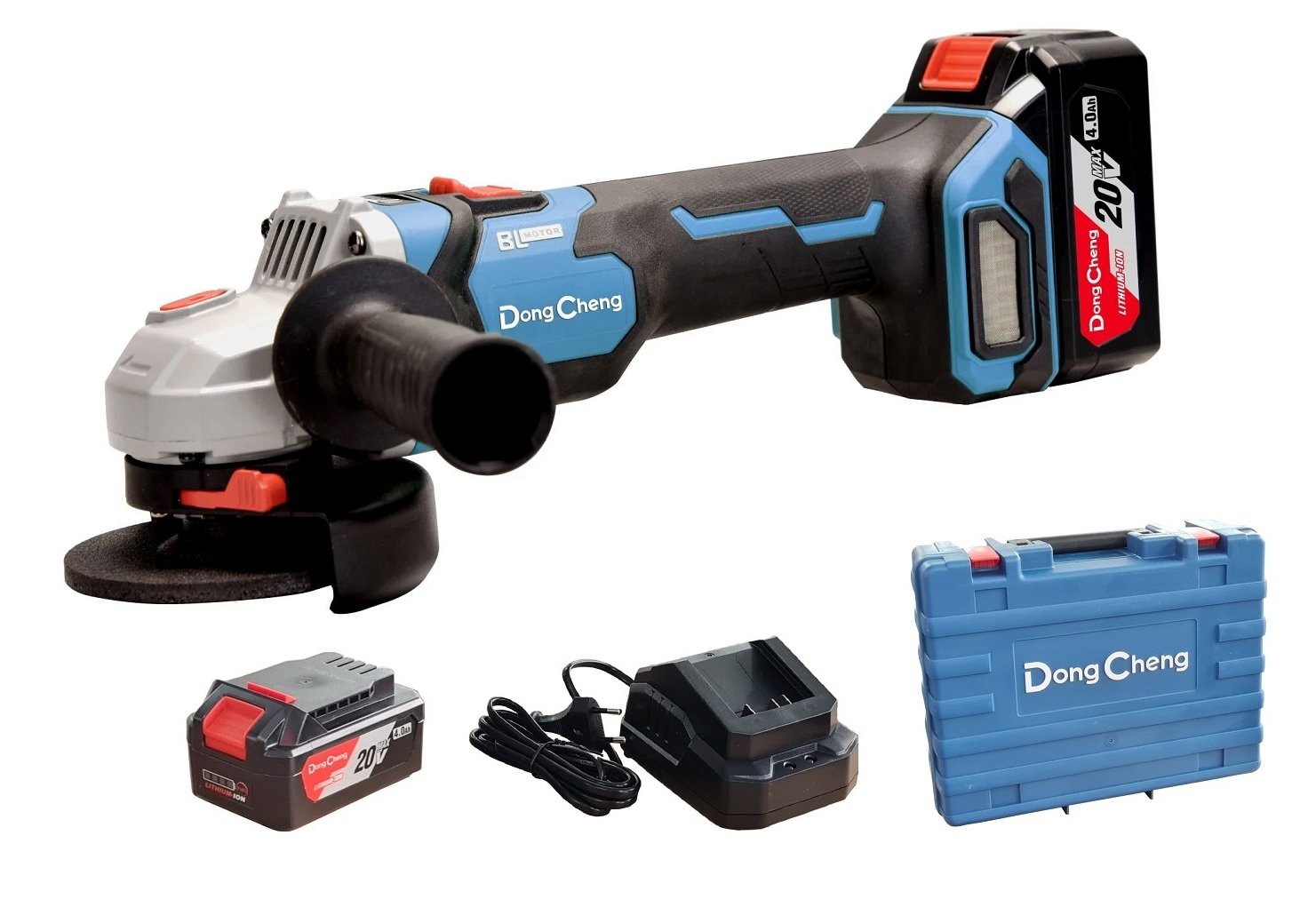 DONG CHENG DCSM04-125 Şarjlı Avuç Taşlama 20 Volt 4 Amper Çift Akülü