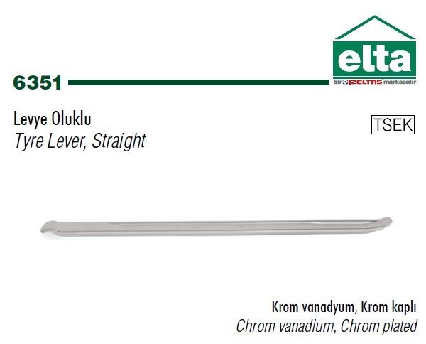 ELTA Oluklu Krom Levye 500 mm (6351260500)