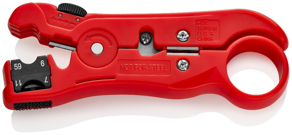 KNIPEX Koaksiyel - Cat -  Veri Kabloları Soyma Sıyırma Aleti (166006)