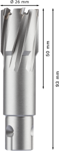BOSCH TCT - Elmas Uçlu Manyetik Matkap Ucu (Ölçü Seçiniz) 50 mm - 26 mm