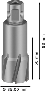 BOSCH TCT - Elmas Uçlu Manyetik Matkap Ucu (Ölçü Seçiniz) 50 mm - 32 mm
