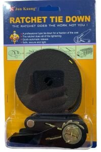 JunKaung JK05104 5 Metre 400 Kg Mini Cırcırlı Bağlama Oto Yük Halatı (Spanzet)