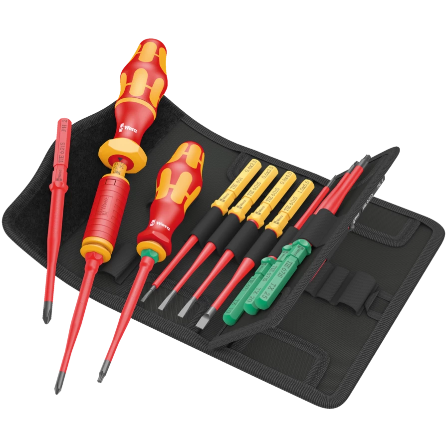 WERA 7400 VDE 1000 Volt 16 Parça Tork Ayarlı Tornavida Takımı 1,2-3 Nm