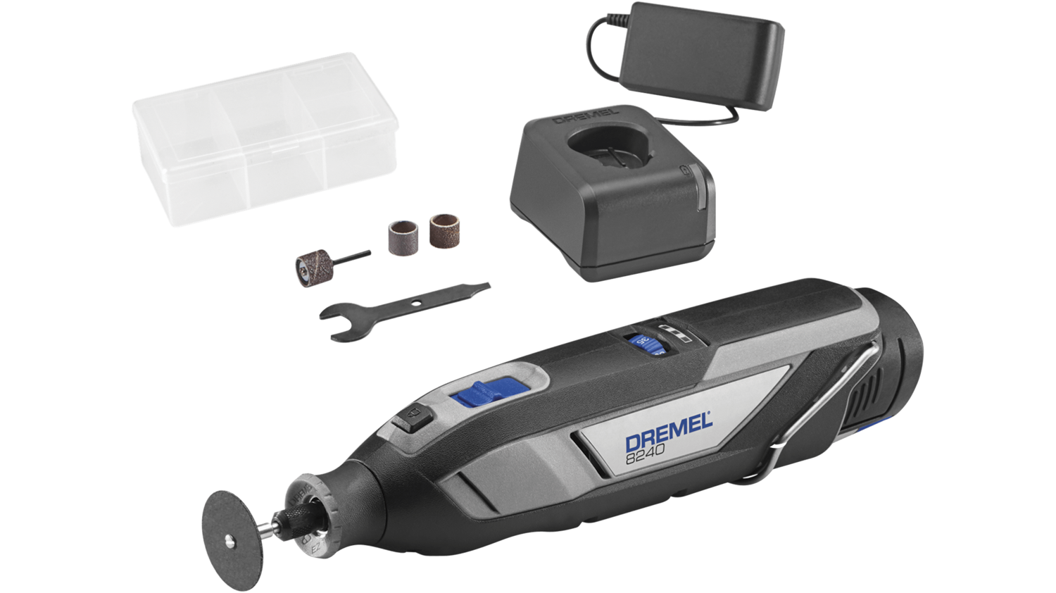 DREMEL 8240 Akülü Gravür Makinası 12 Volt 5 Parça