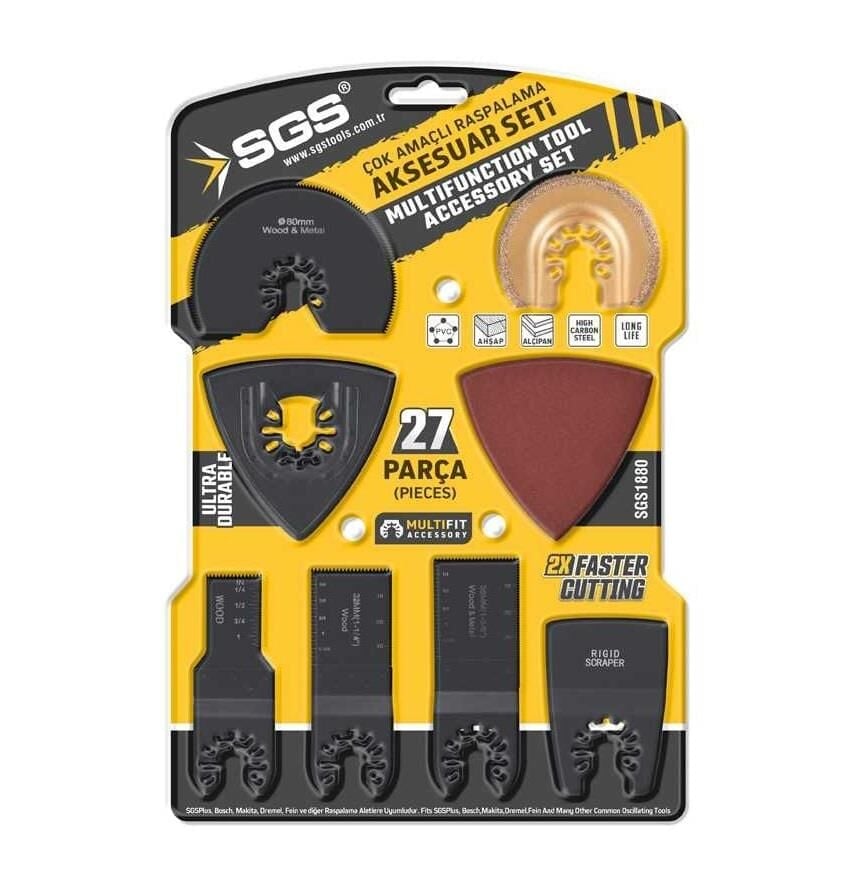 SGS 1880 Kesici Ve Raspalama Aksesuar Seti 27 Parça