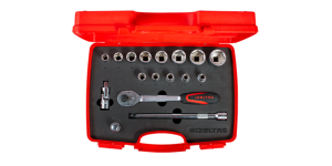 İZELTAŞ 1/2 Altı Köşe Lokma Anahtar Takımı ( 17 Parça, 17mm )