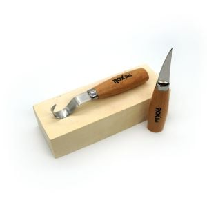 ROX Wood 2 Parça Kaşık Oyma Seti (153ROX184505)