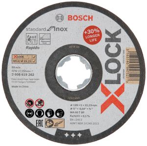 BOSCH 125x1 mm X-Lock Inox - Metal Kesme Taşı