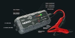 NOCO GENIUS GB50 Ultrasafe Lityum Akü Takviye Cihazı+Powerbank 1500A