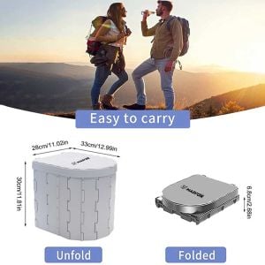 MADFOX Bi-Pot Kamp İçin Katlanır Portatif WC
