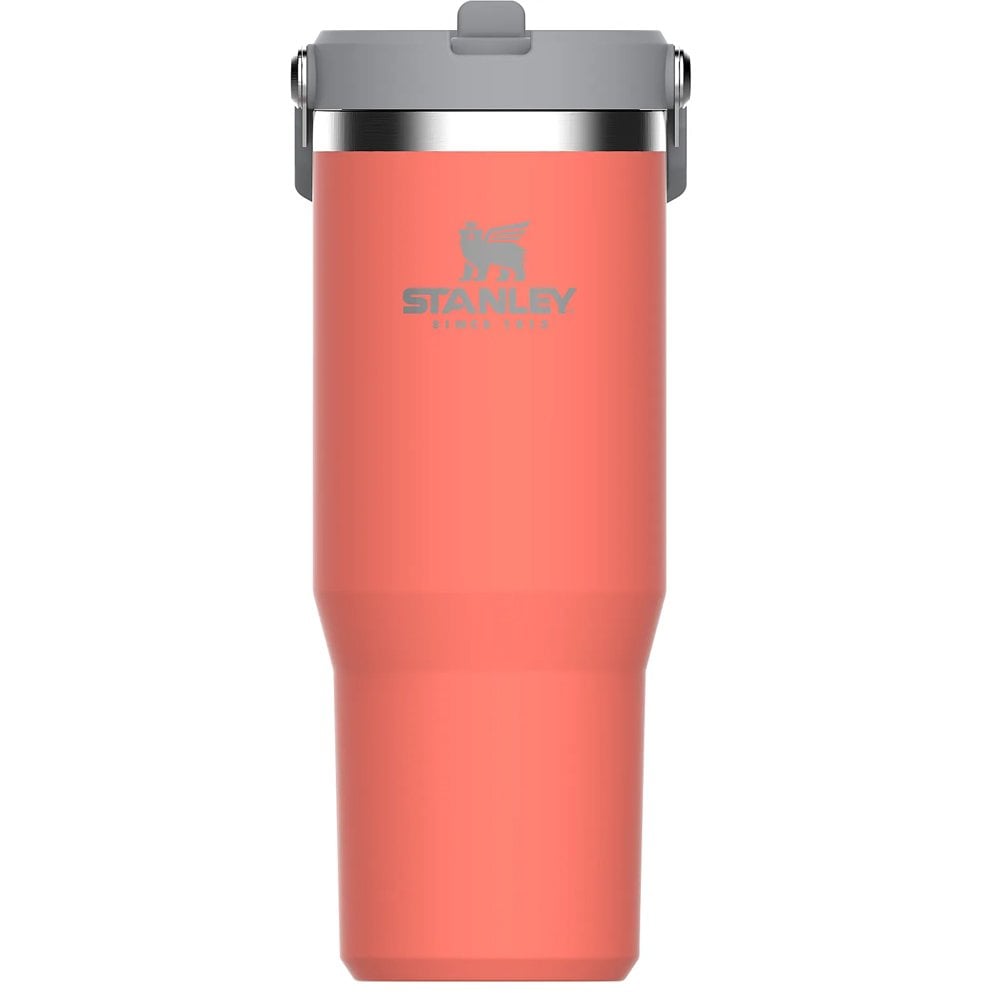 STANLEY The IceFlow Flip Straw Pipetli Termos Bardak 0.89 Lt - Açık Mercan