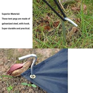 NATUREHIKE C-Kafa 16 Cm Kırmızı Çadır Kazığı (8 Parça)