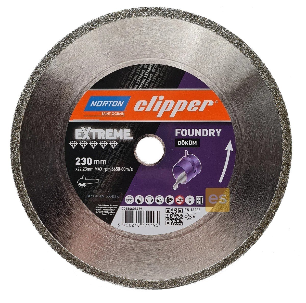 NORTON Clipper Extreme Foundry 230 mm Döküm Kesme Taşı Elmas