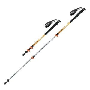 NATUREHIKE ST01 3-NODE AL Teleskopik Trekking Batonu 62-135 cm (Gold)