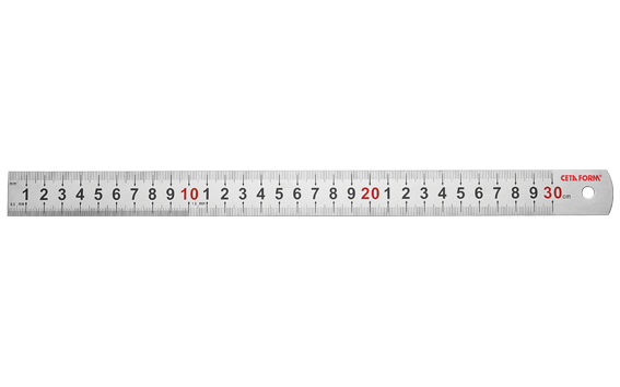 CETA-FORM P15-030 Çelik Cetvel 30 cm.