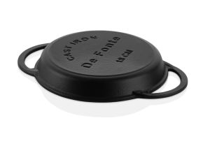 DEFONTE Döküm Oval Kulplu Yumurta Tavası 18 cm
