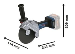 BOSCH GWS 18 V-180 P Akülü Taşlama 18 Volt 180 mm (Akü ve Şarj Aleti Hariç)