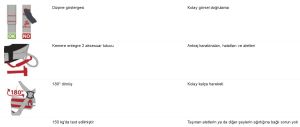 DELTAPLUS HAR24HGT Premium Paraşüt Emniyet Kemeri