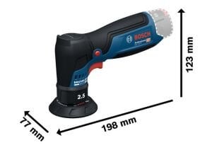 BOSCH GEX 12V-77 Akülü Eksantrik Zımpara Makinası 12 Volt (Akü ve Şarj Aleti Hariç)
