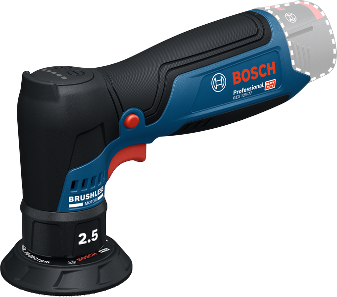 BOSCH GEX 12V-77 Akülü Eksantrik Zımpara Makinası 12 Volt (Akü ve Şarj Aleti Hariç)