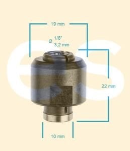 BOSCH Somunlu Pens Seti 1/8'' 3,2 mm (Kalıpçı Taşlama - Freze için)