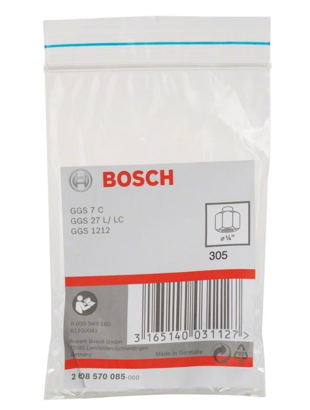 BOSCH Somunlu Pens Seti 1/4'' 6,35 mm (Kalıpçı Taşlama - Freze için)