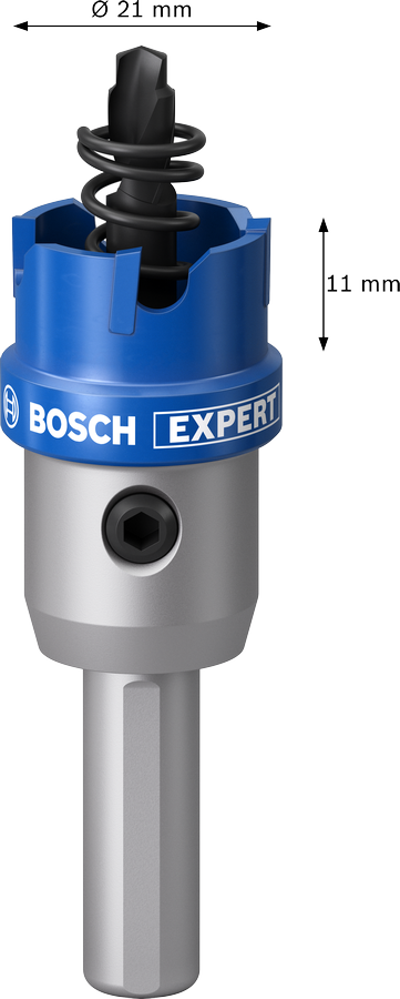 BOSCH Expert TCT Elmas Uçlu Metal İçin Delik Açma Testeresi Panç (Ölçü Seçiniz) 21 mm