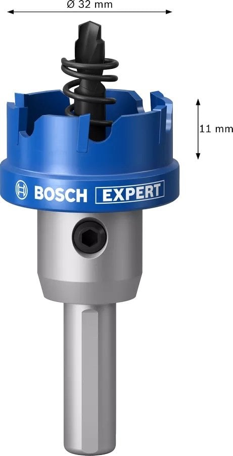 BOSCH Expert TCT Elmas Uçlu Metal İçin Delik Açma Testeresi Panç (Ölçü Seçiniz) 32 mm