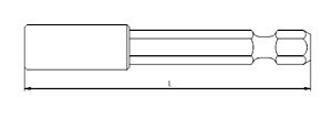 İZELTAŞ Bits Adaptörü 60 mm (4790266360)