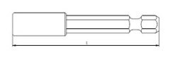 İZELTAŞ Bits Adaptörü 60 mm (4790266360)