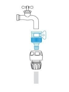 DAYE 8012 Kelepçeli Musluk Adaptörü