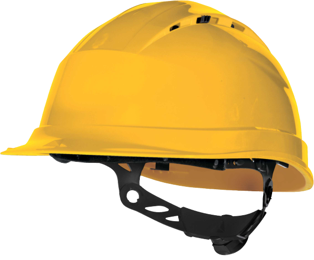 DELTAPLUS Quartz Up 4 Vida Ayarlı Sarı Baret
