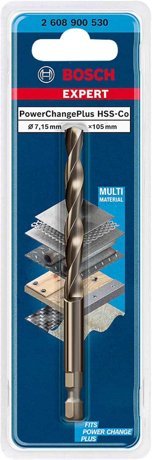 BOSCH EXPERT Power Change Plus Panç Merkezleme Ucu, HSS-Co, 7,15 x 105 mm